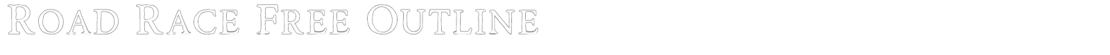 Road Race font preview